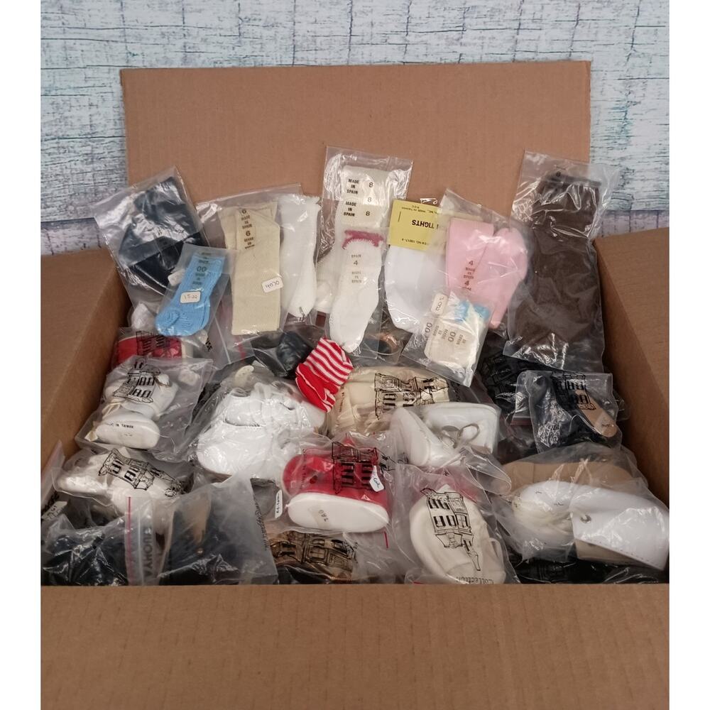 40 New VTG Playhouse Collections Doll Shoes & 10 New Pairs of Doll Socks #4